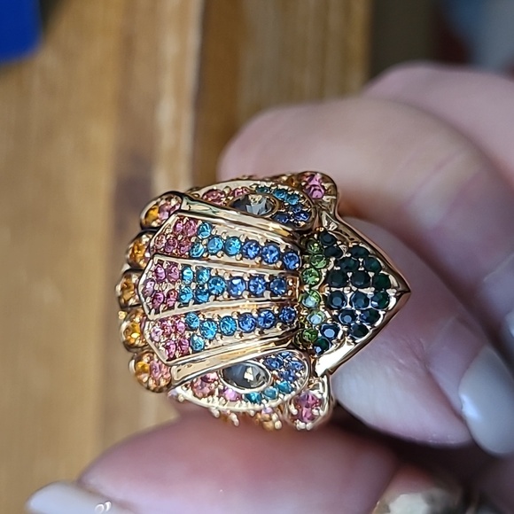 NWT Kurt Geiger ring size 7.5 bling bling bird head - Picture 5 of 10
